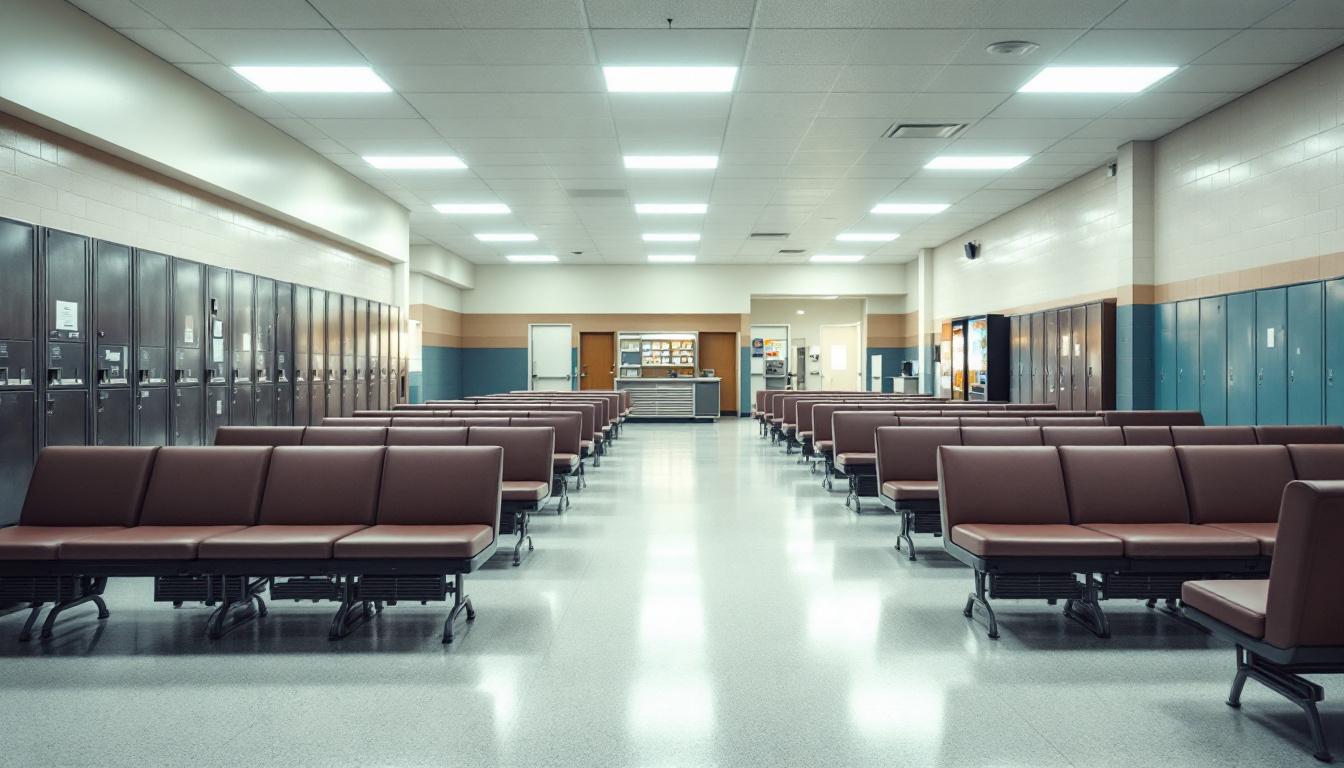 Visitation area at Pickens County Detention Center