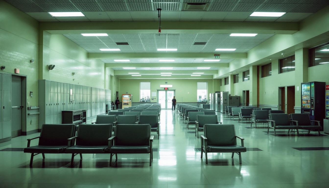 Visitation area at Colleton County Jail