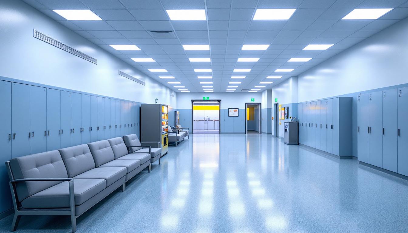Visitation facilities and waiting area at FCI Bennettsville
