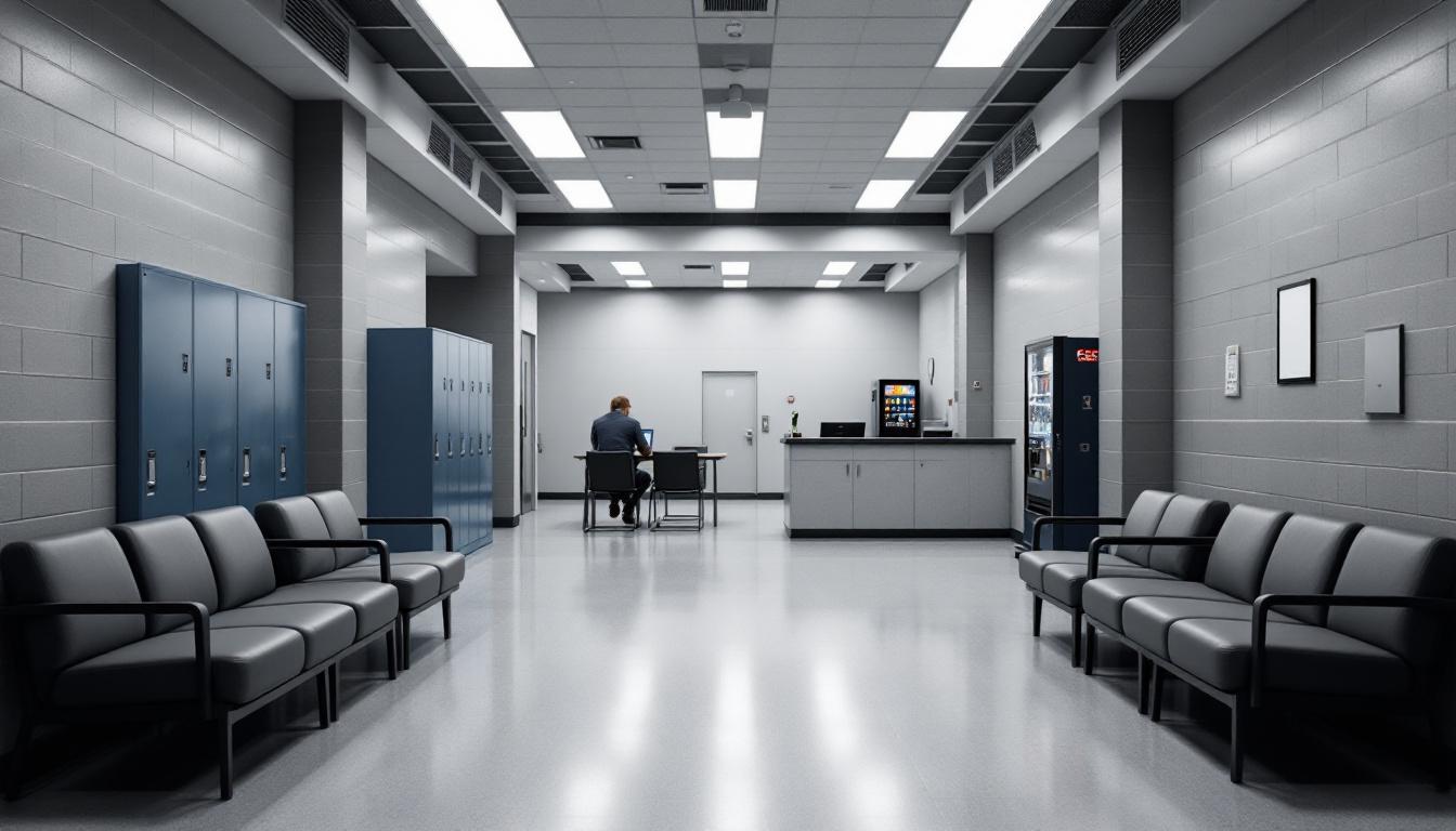 Visitation facilities and waiting area at Cherokee County Detention Center