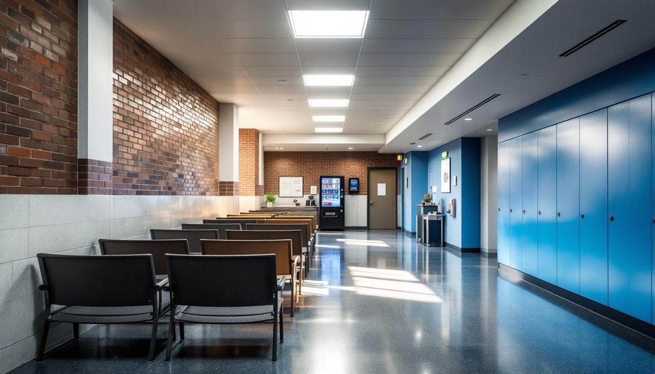 Visitation facilities and waiting area at Aiken County Detention Center