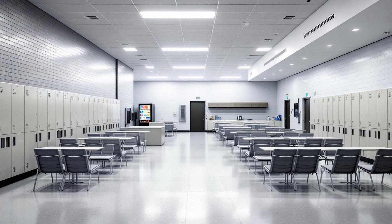 Visitation area at Anderson City Jail