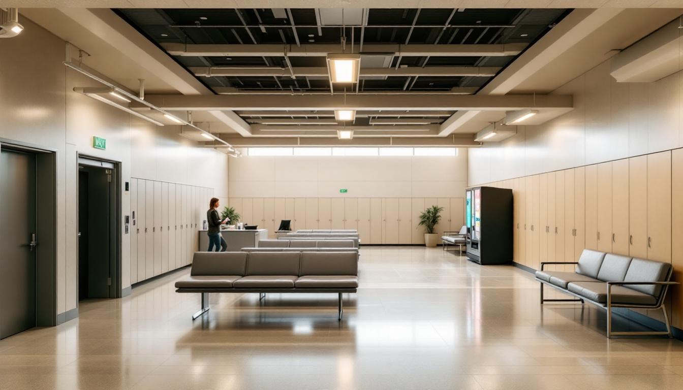 Visitation facilities and waiting area at Union County Jail