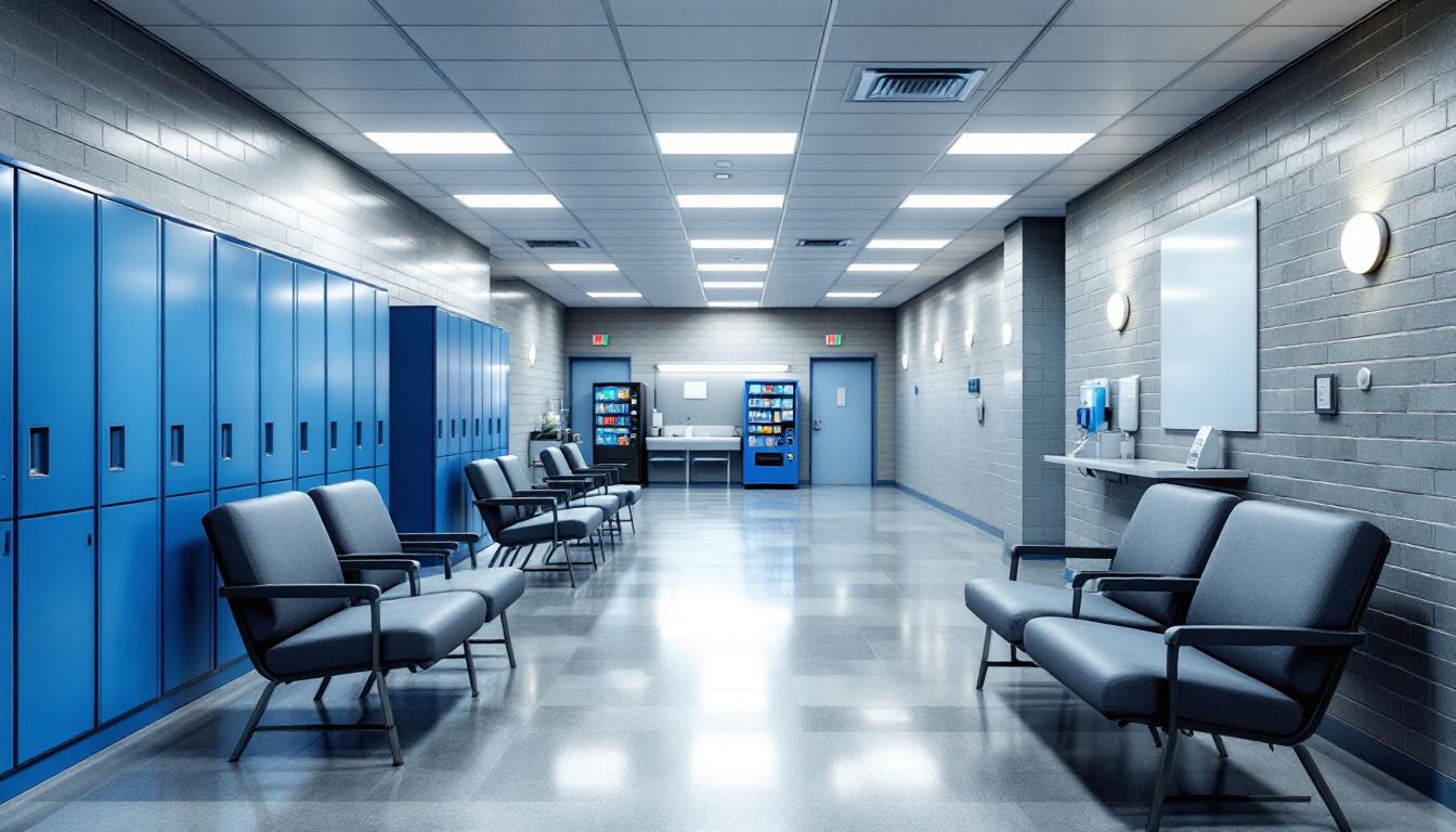 Visitation facilities and waiting area at Camille Graham Correctional Center