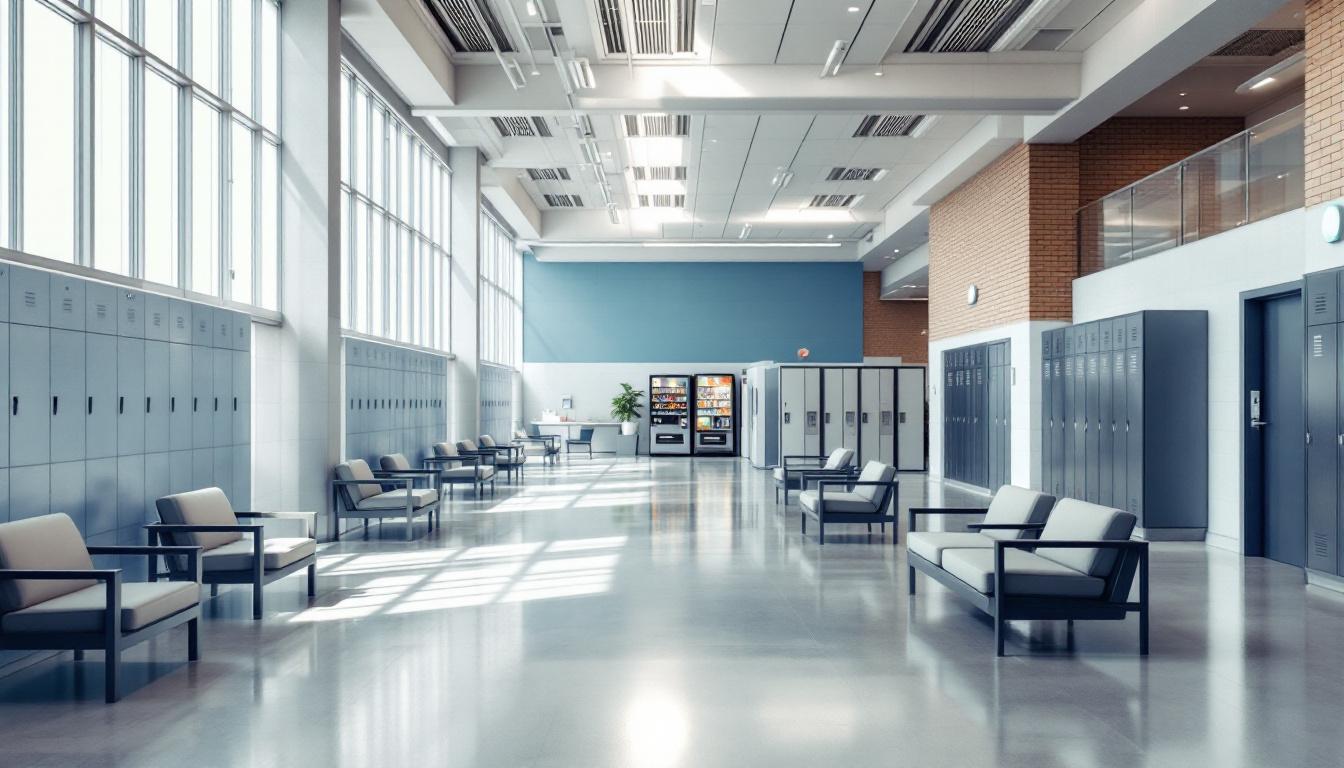 Visitation area at Dorchester County Detention Center