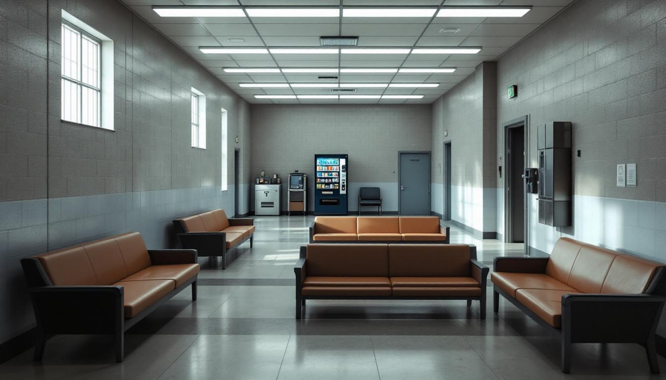 Visitation facilities and waiting area at Sumter-Lee Regional Detention Center