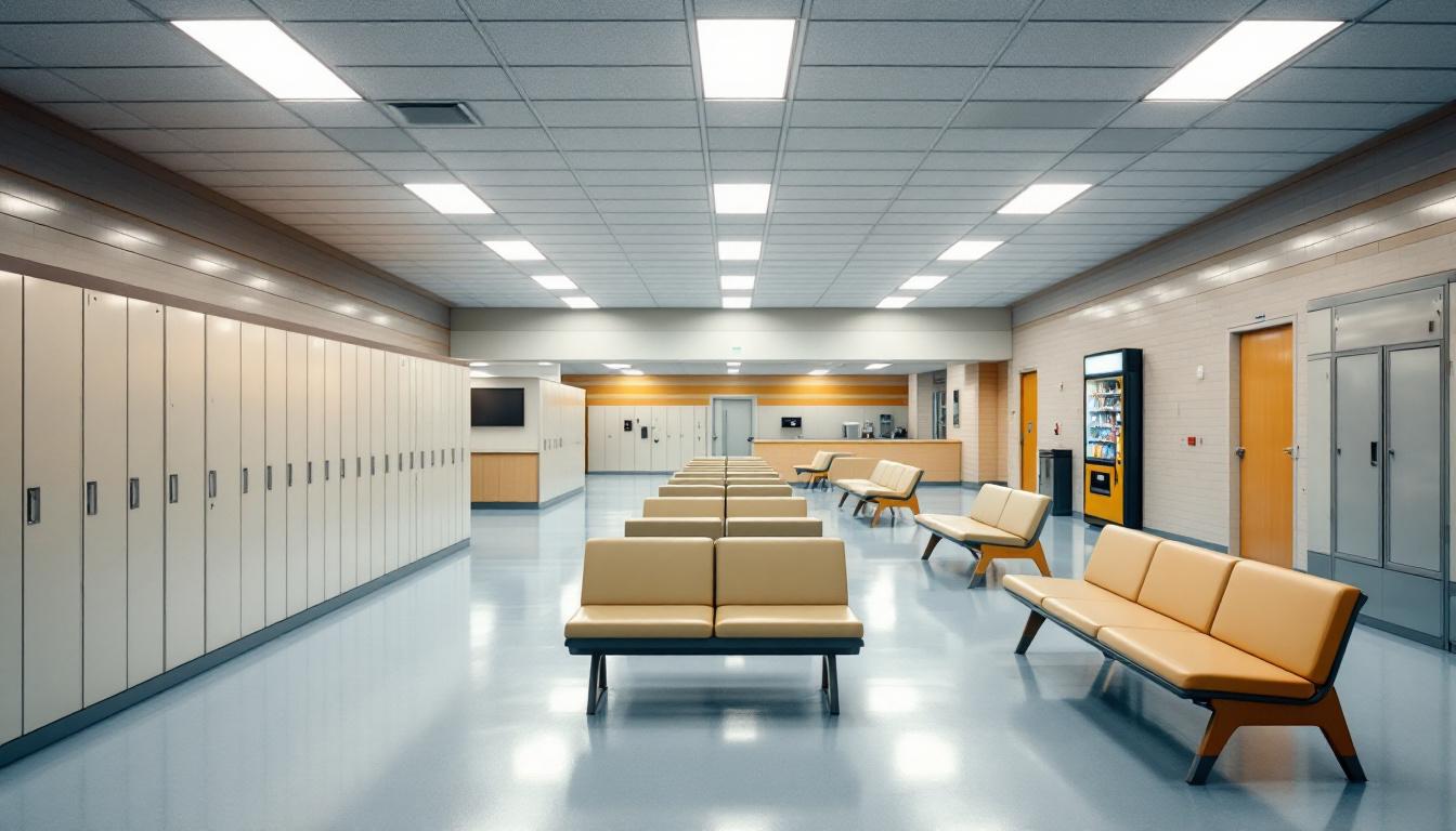 Visitation area at Beaufort County Detention Center