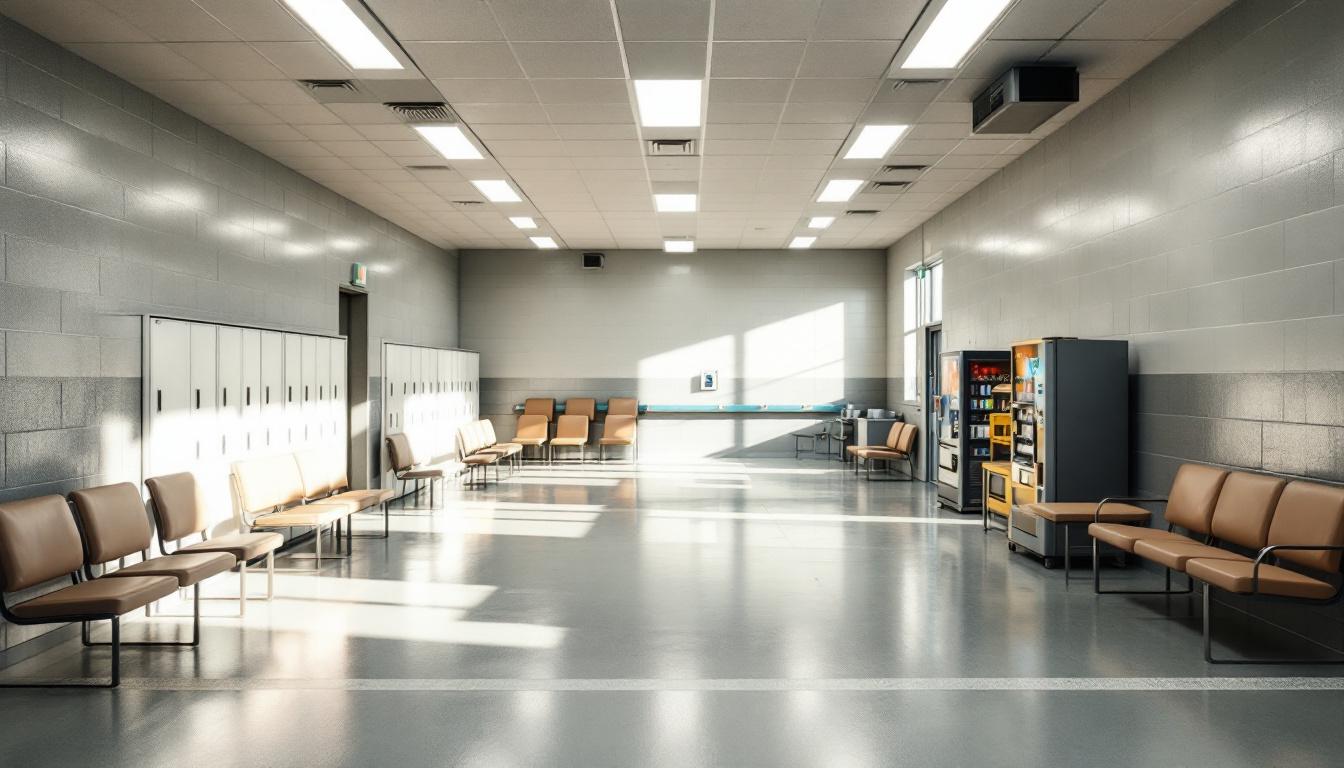 Visitation facilities and waiting area at Orangeburg County Jail House