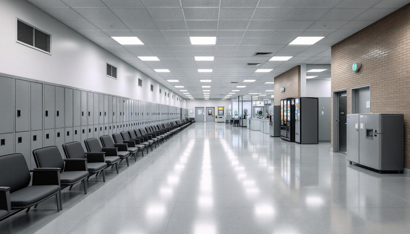 Visitation area at Ridgeland Correctional Institution