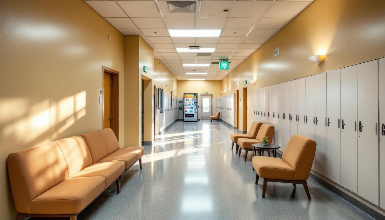 Visitation facilities and waiting area at Sheriff Al Cannon Detention Center