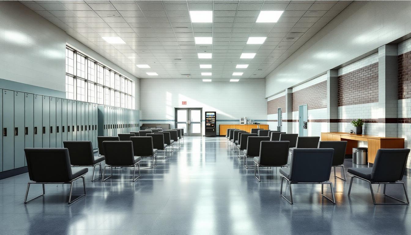 Visitation area at Oconee County Detention Center