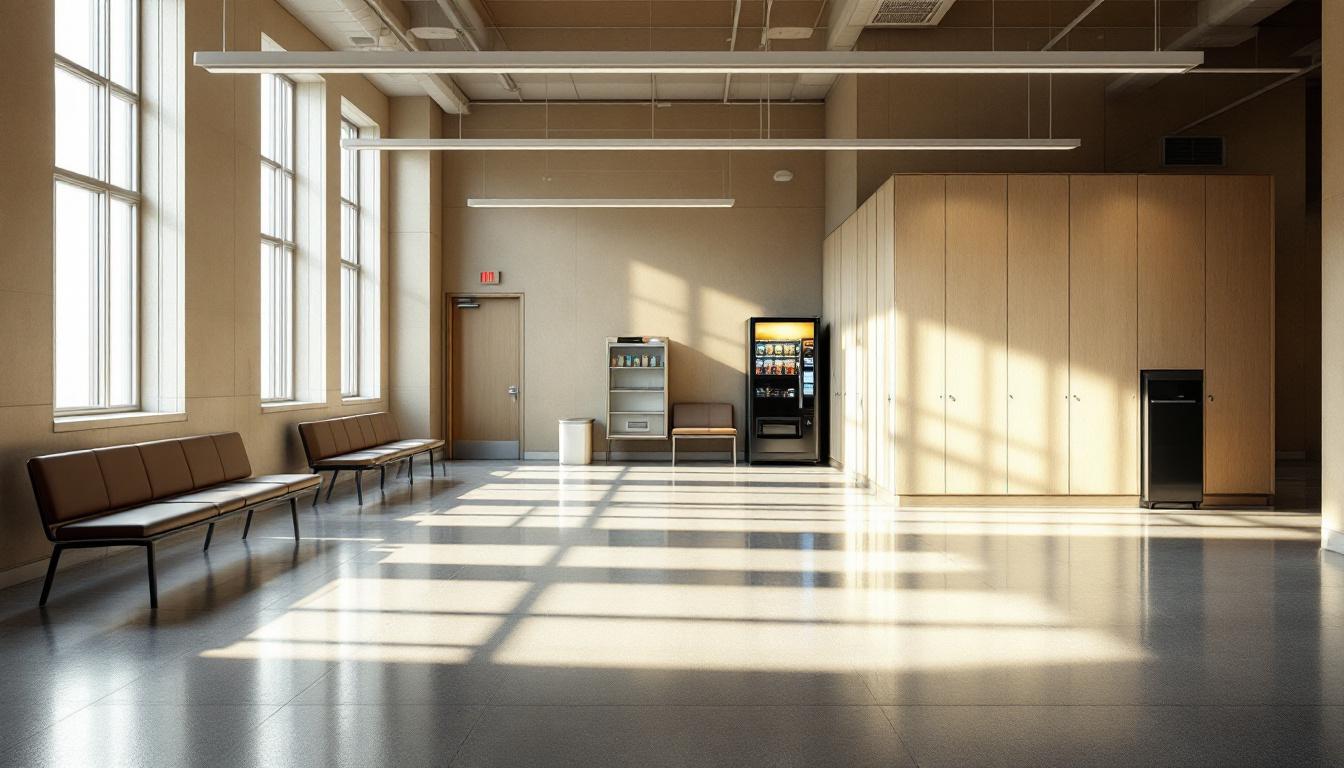 Visitation facilities and waiting area at Clark County Detention Center