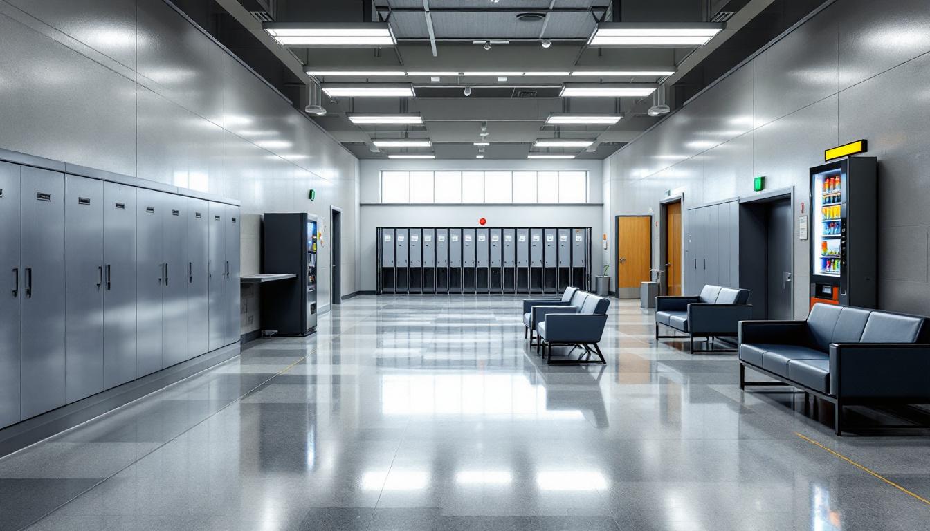 Visitation area at Anderson County Detention Center