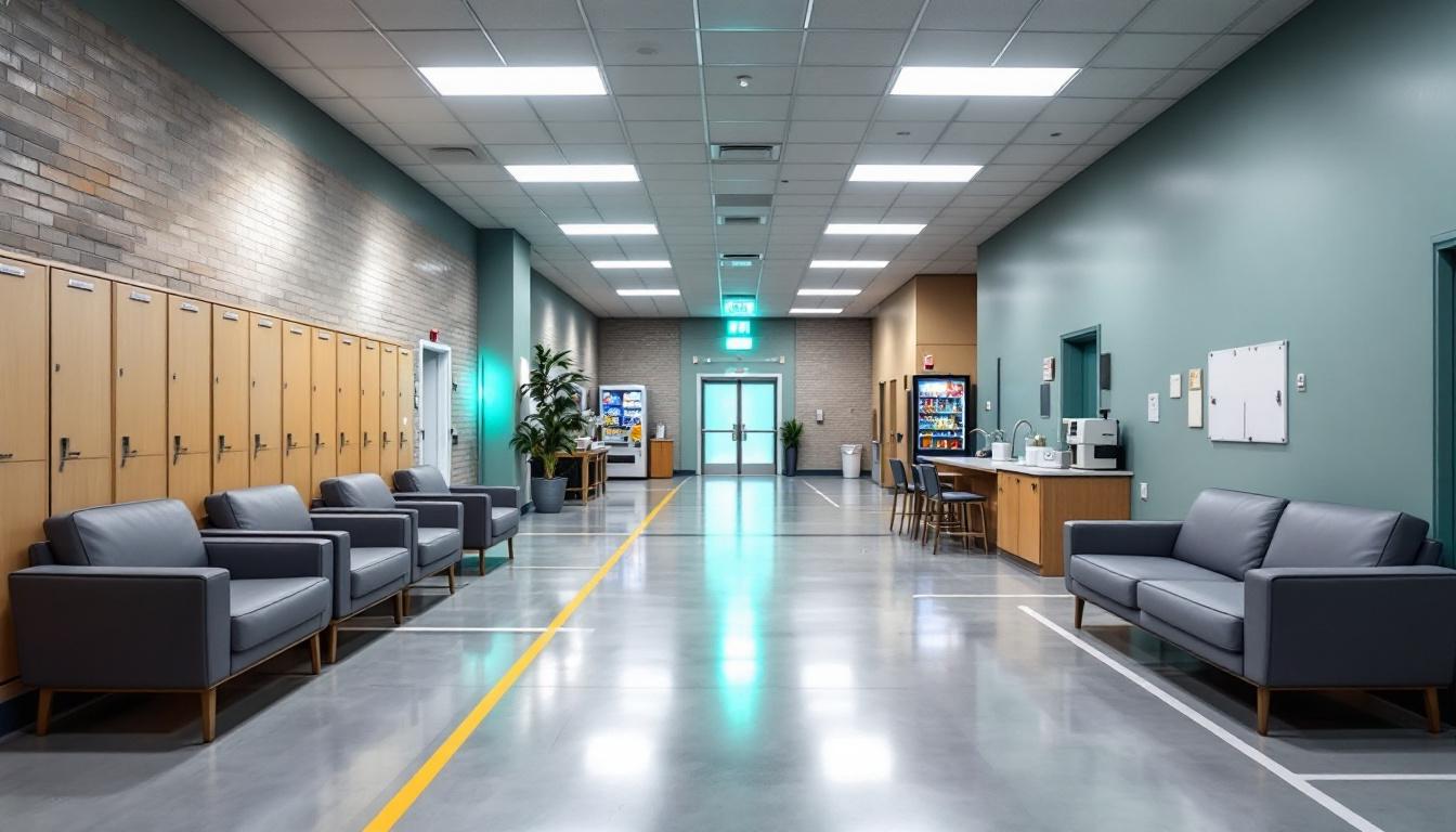 Visitation facilities and waiting area at ADX Florence