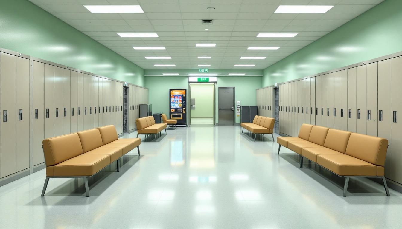 Visitation area at Crowley County Correctional Facility