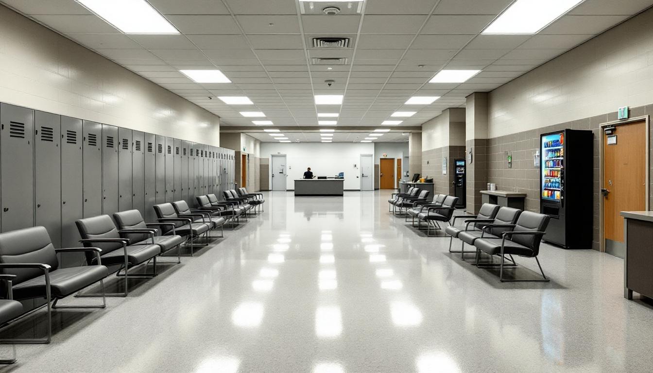 Visitation area at Englewood Federal Correctional Institution (FCI/FDC)