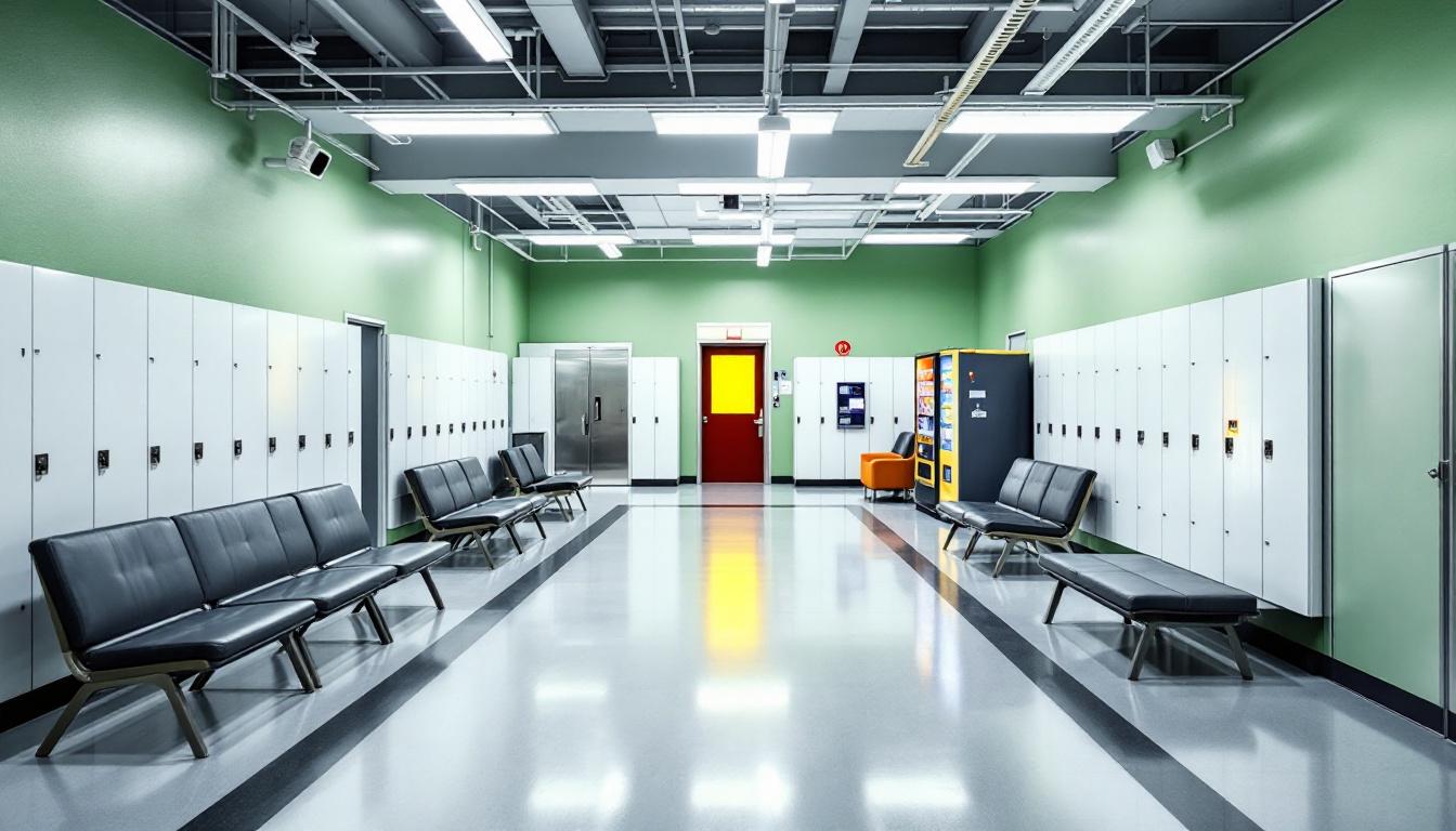 Visitation facilities and waiting area at ADX Florence
