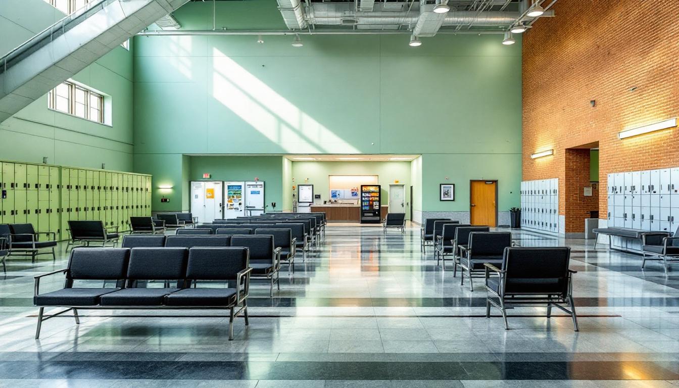 Visitation area at El Paso County Jail