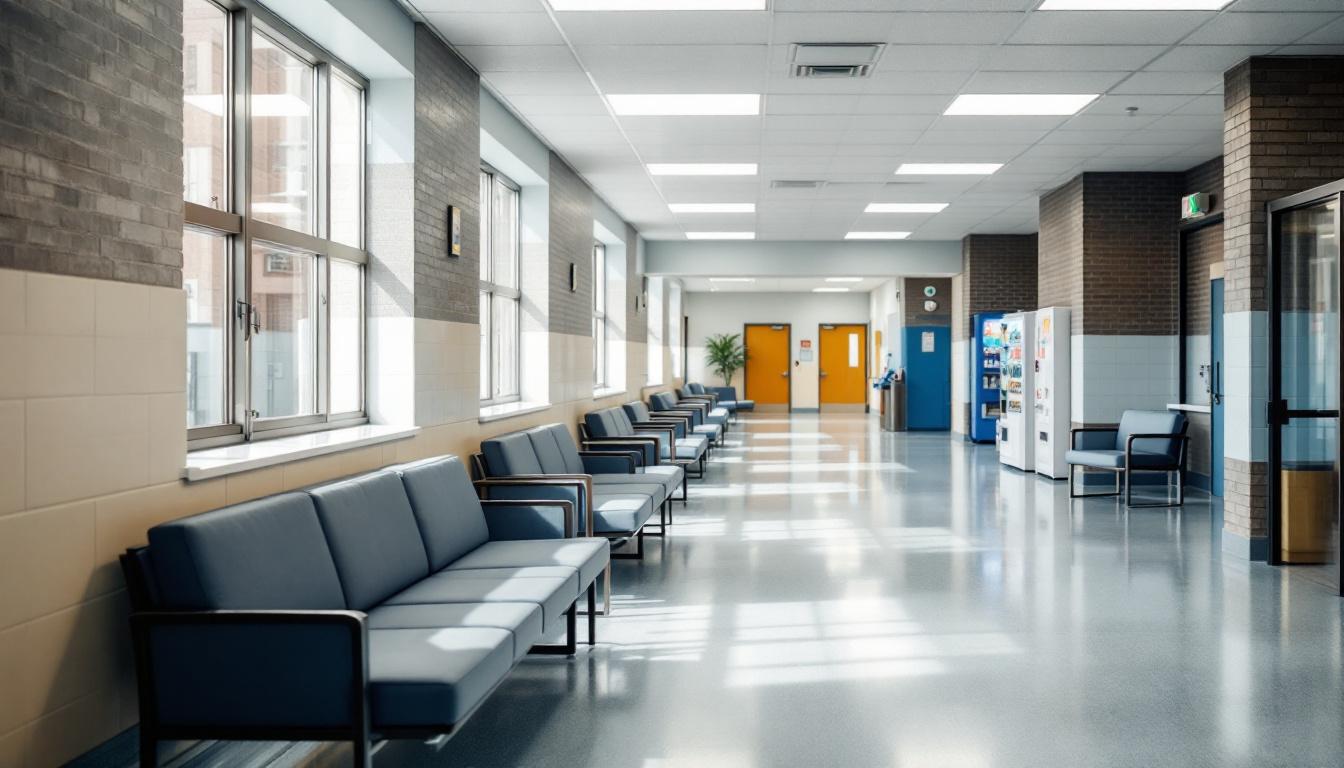 Visitation facilities and waiting area at Denver Reception & Diagnostic Center