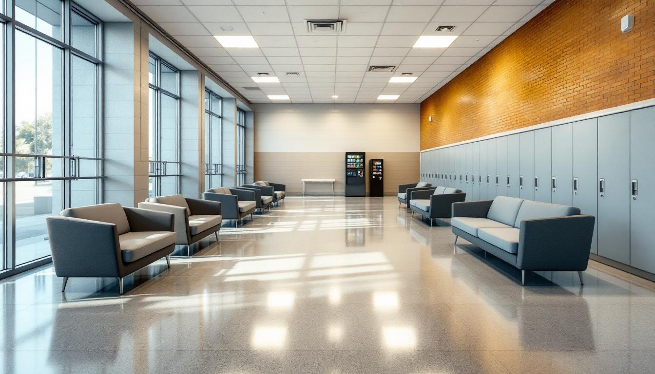 Visitation area at Aurora Detention Center