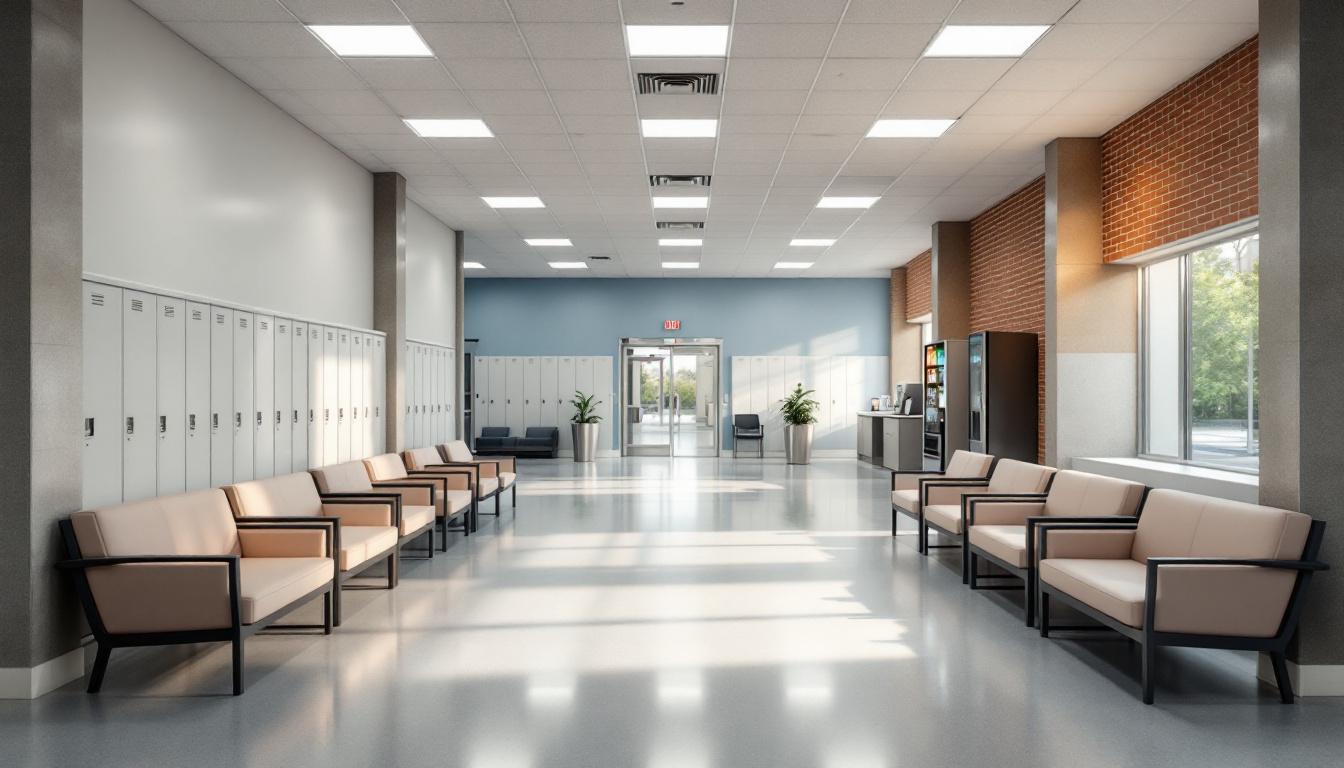 Visitation facilities and waiting area at Clark County Detention Center