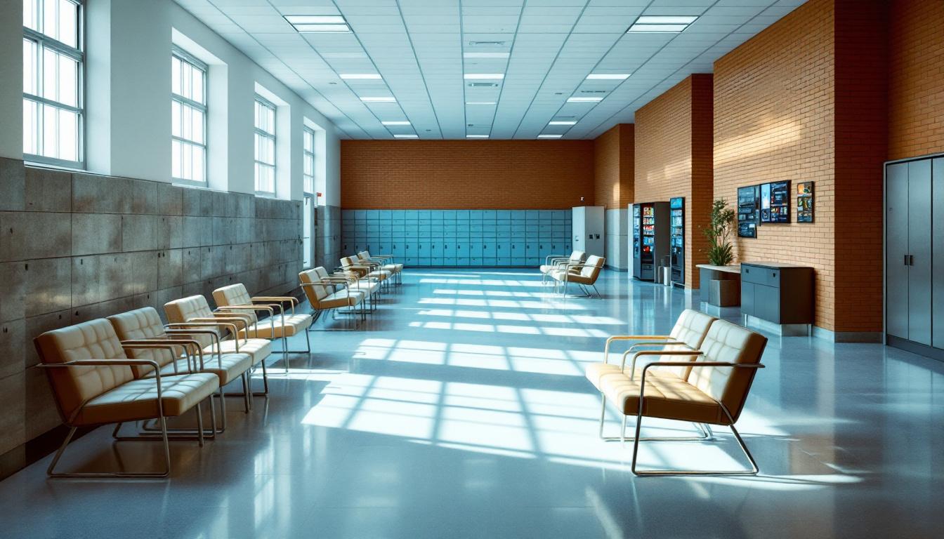 Visitation facilities and waiting area at Clark County Detention Center