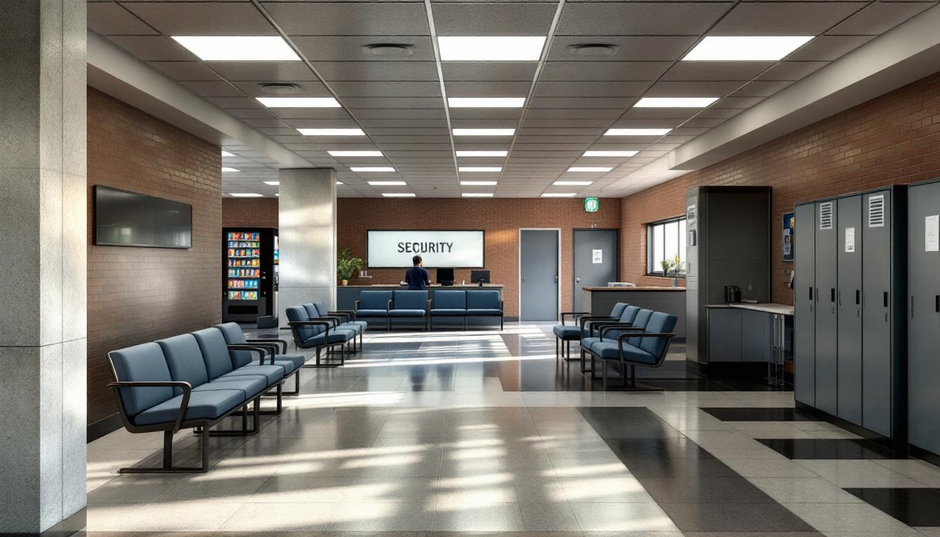 Visitation area at Southern Desert Correctional Center
