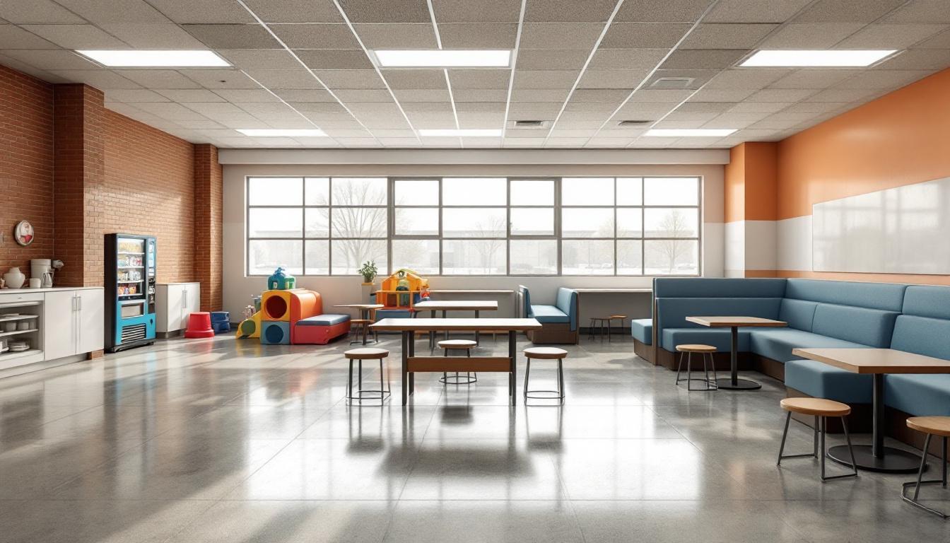 Visitation facilities and waiting area at Florence McClure Women's Correctional Center