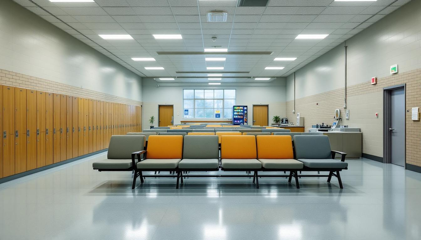Visitation facilities and waiting area at Washoe County Sheriff