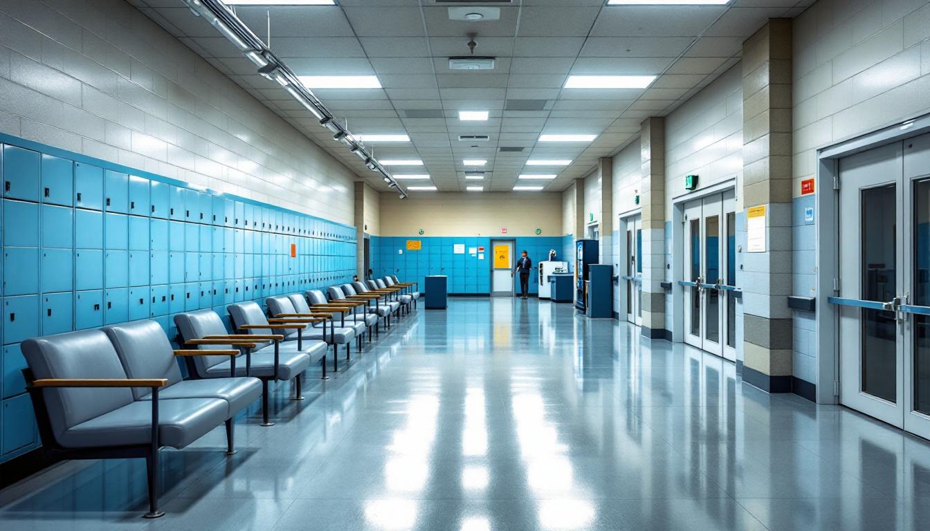 Visitation facilities and waiting area at Northern Nevada Correctional Center