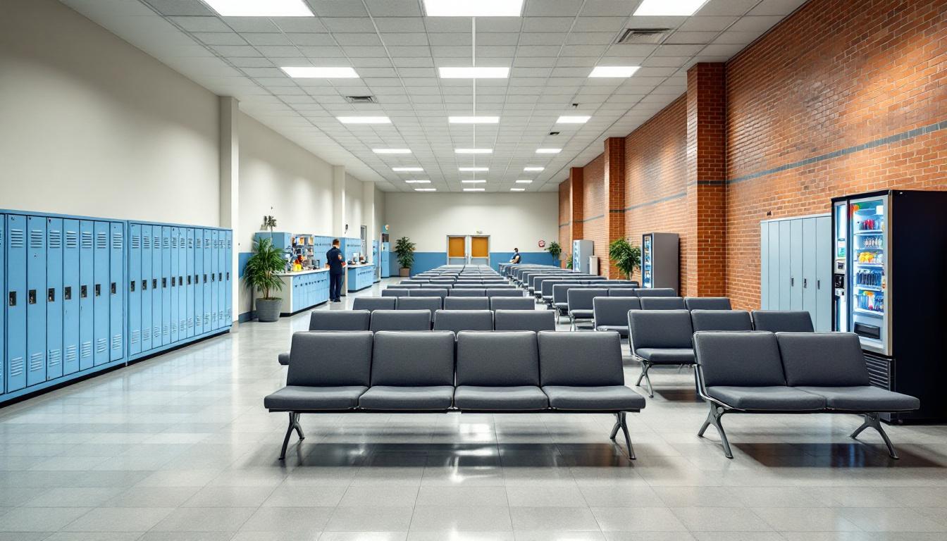 Visitation facilities and waiting area at Henderson Detention Center