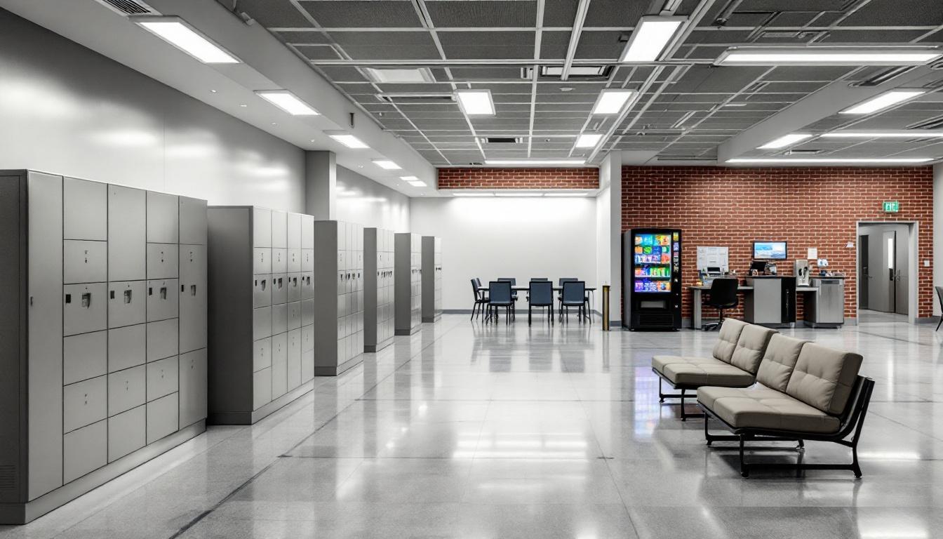 Visitation facilities and waiting area at Nevada Southern Detention Center
