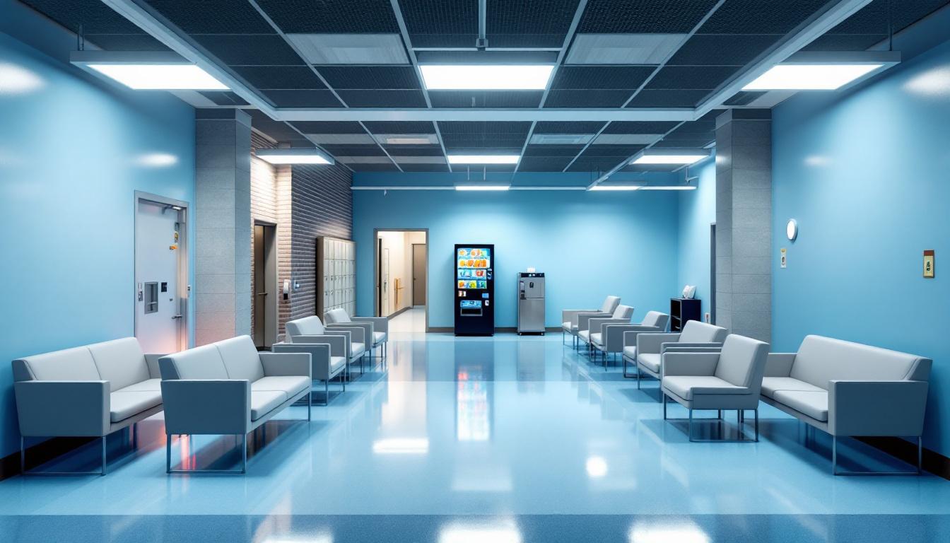 Visitation facilities and waiting area at Clark County Detention Center