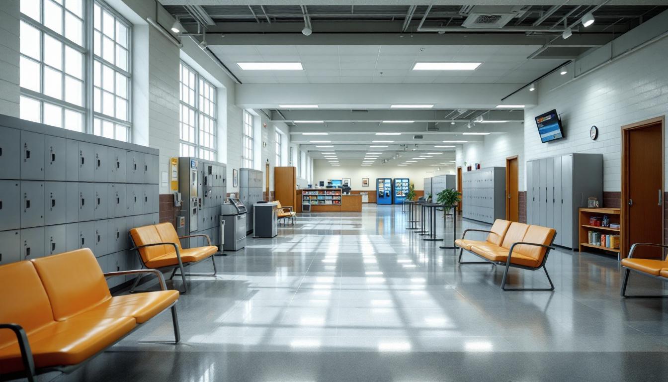 Visitation facilities and waiting area at Clark County Detention Center