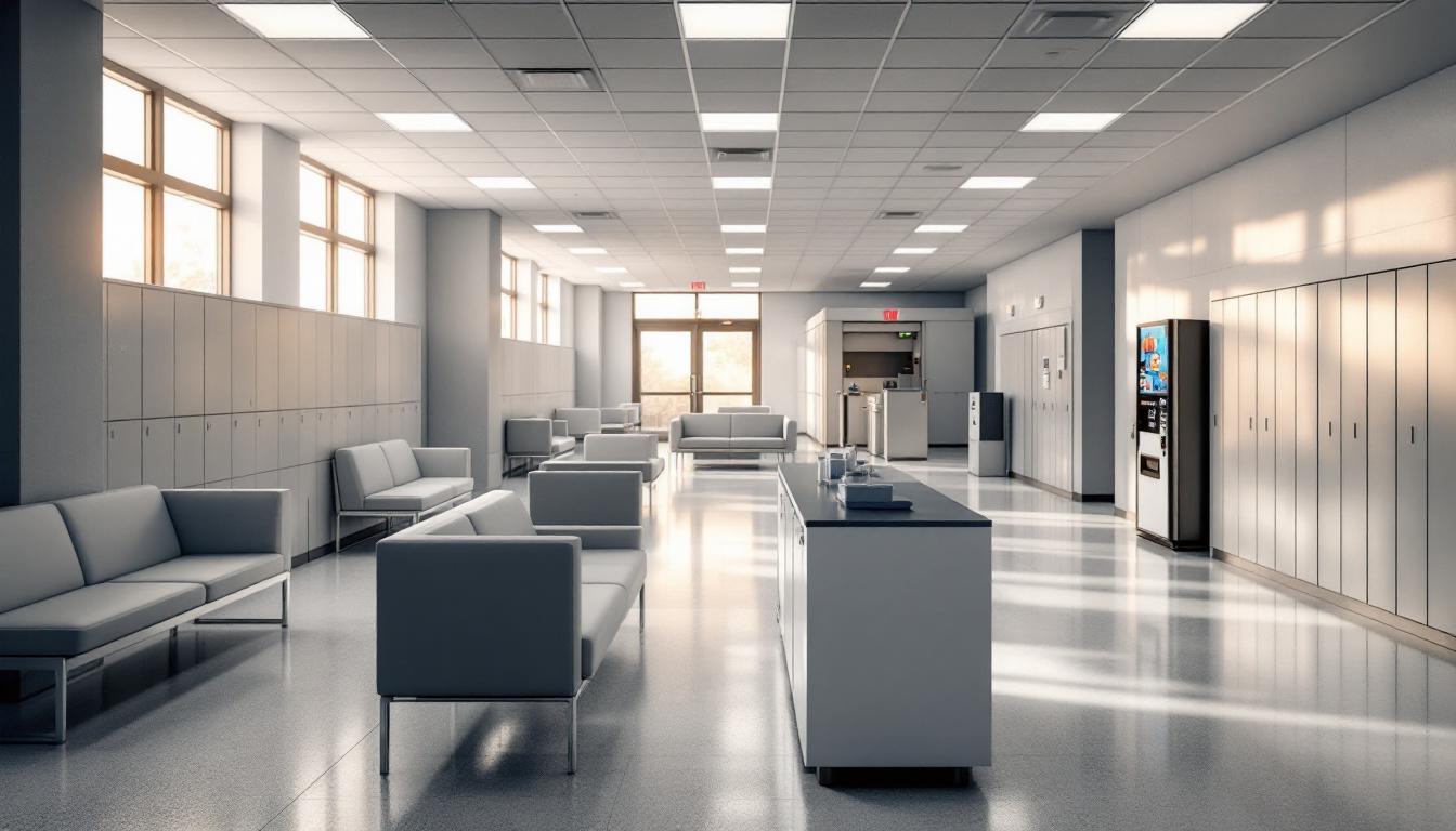 Visitation area at FCI Hazelton Medium