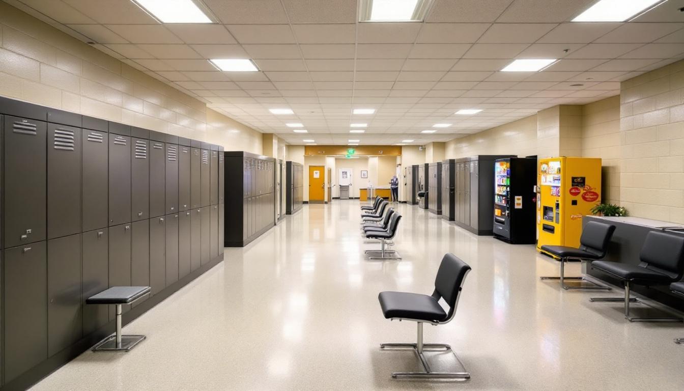 Visitation area at Tygart Valley Regional Jail