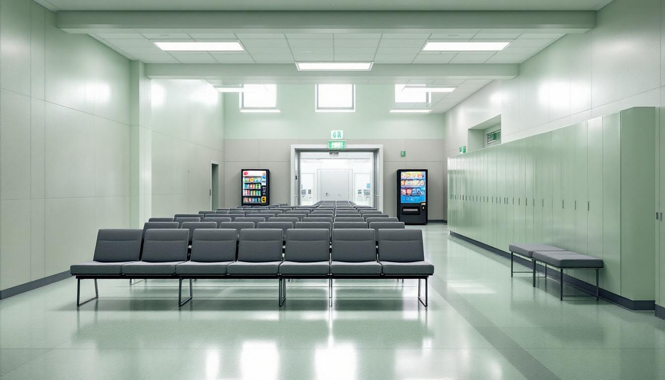 Visitation area at Southern Regional Jail