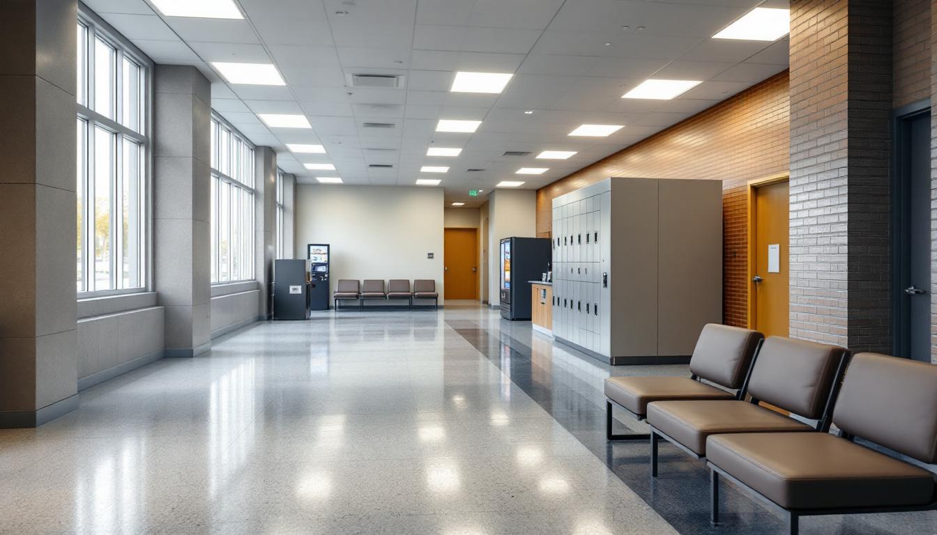 Visitation area at Northern Regional Correctional Facility And Jail