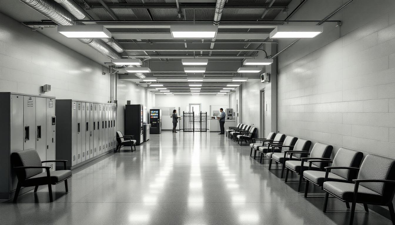 Visitation area at Mt Olive Correctional Complex