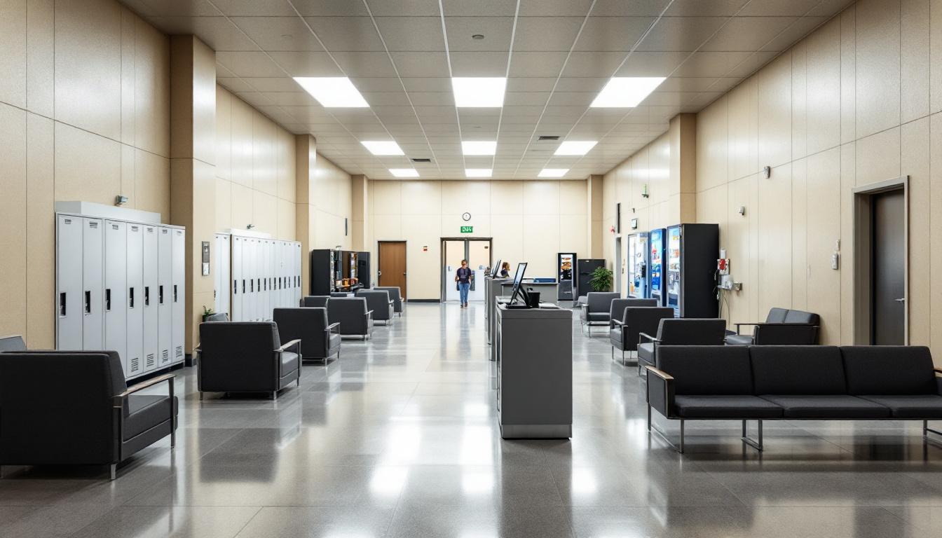 Visitation area at FPC Alderson