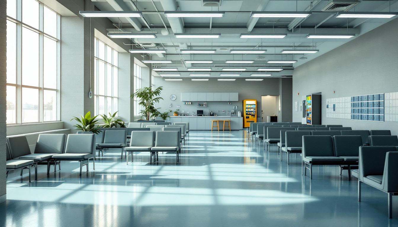 Visitation facilities and waiting area at FCI McDowell