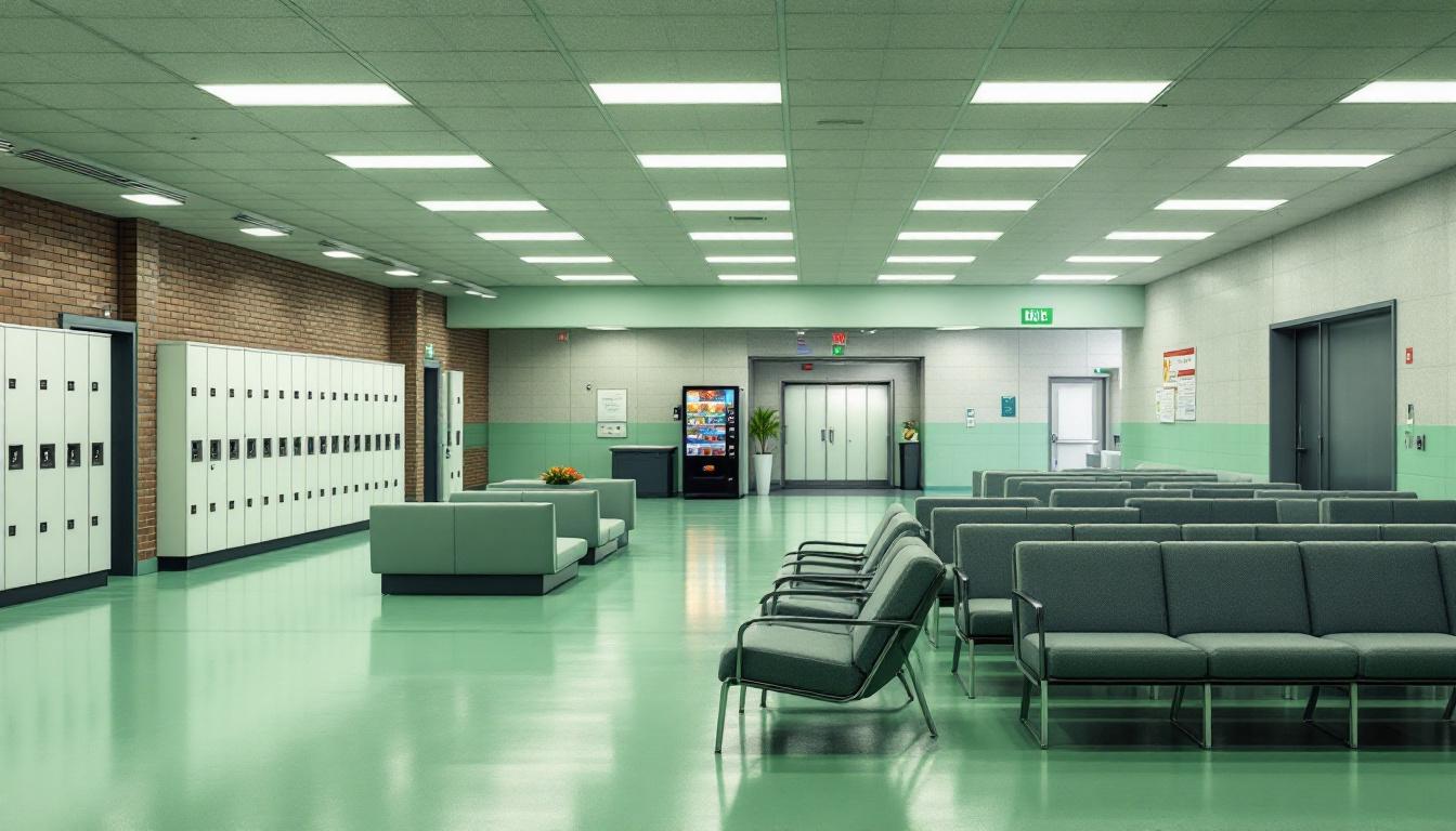 Visitation area at McDowell County Corrections