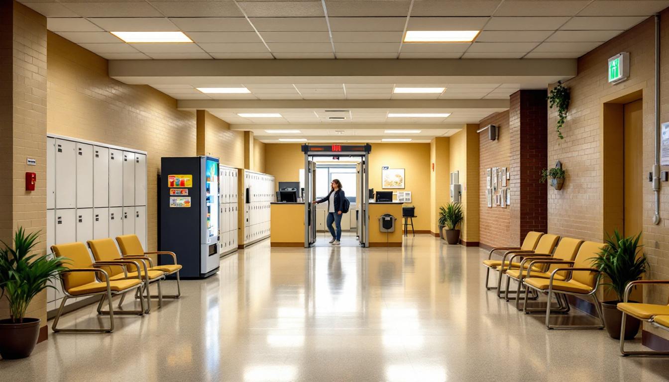 Visitation facilities and waiting area at Potomac Highlands Regional Jail