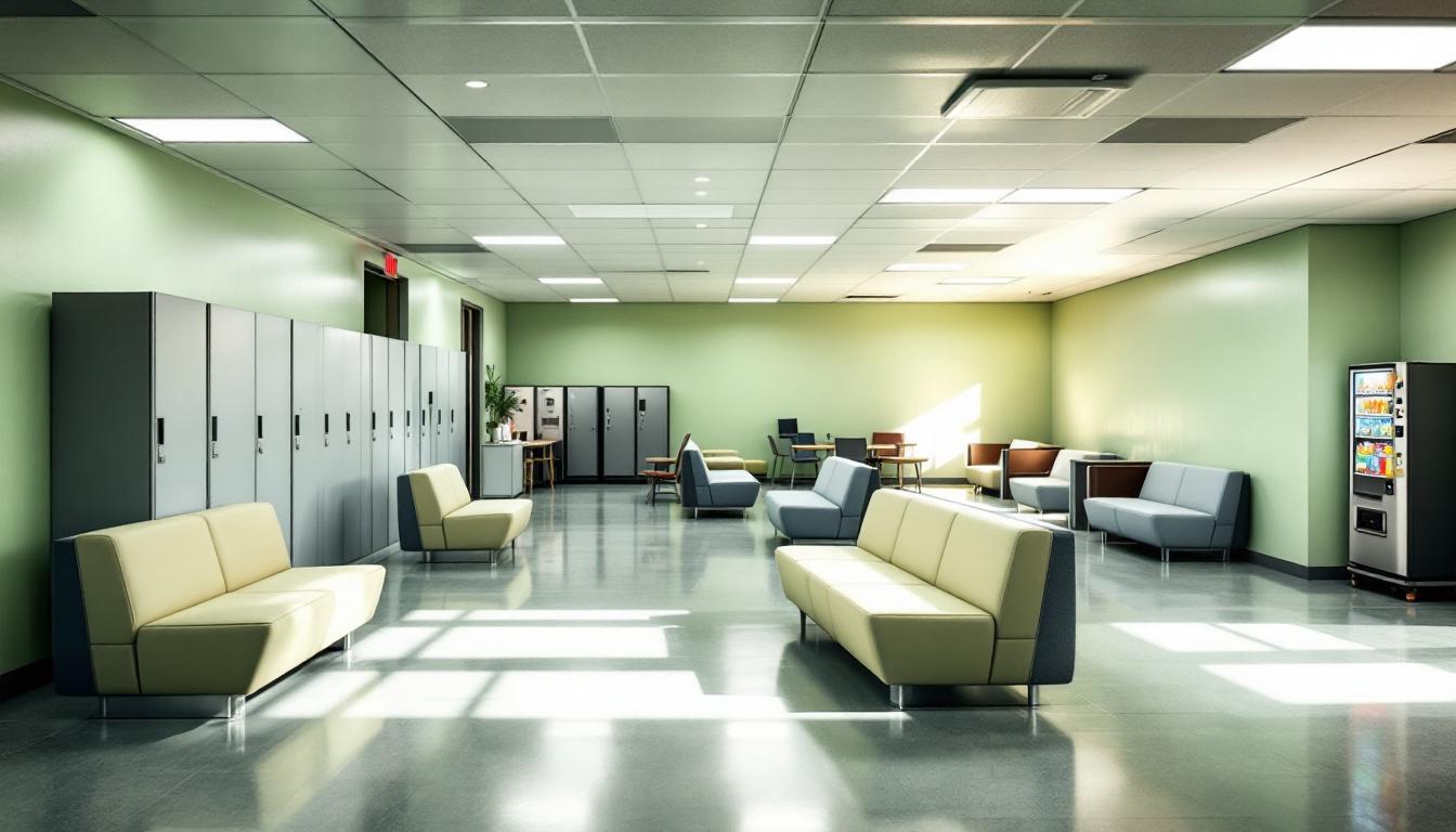Visitation facilities and waiting area at Martinsburg Correctional Center