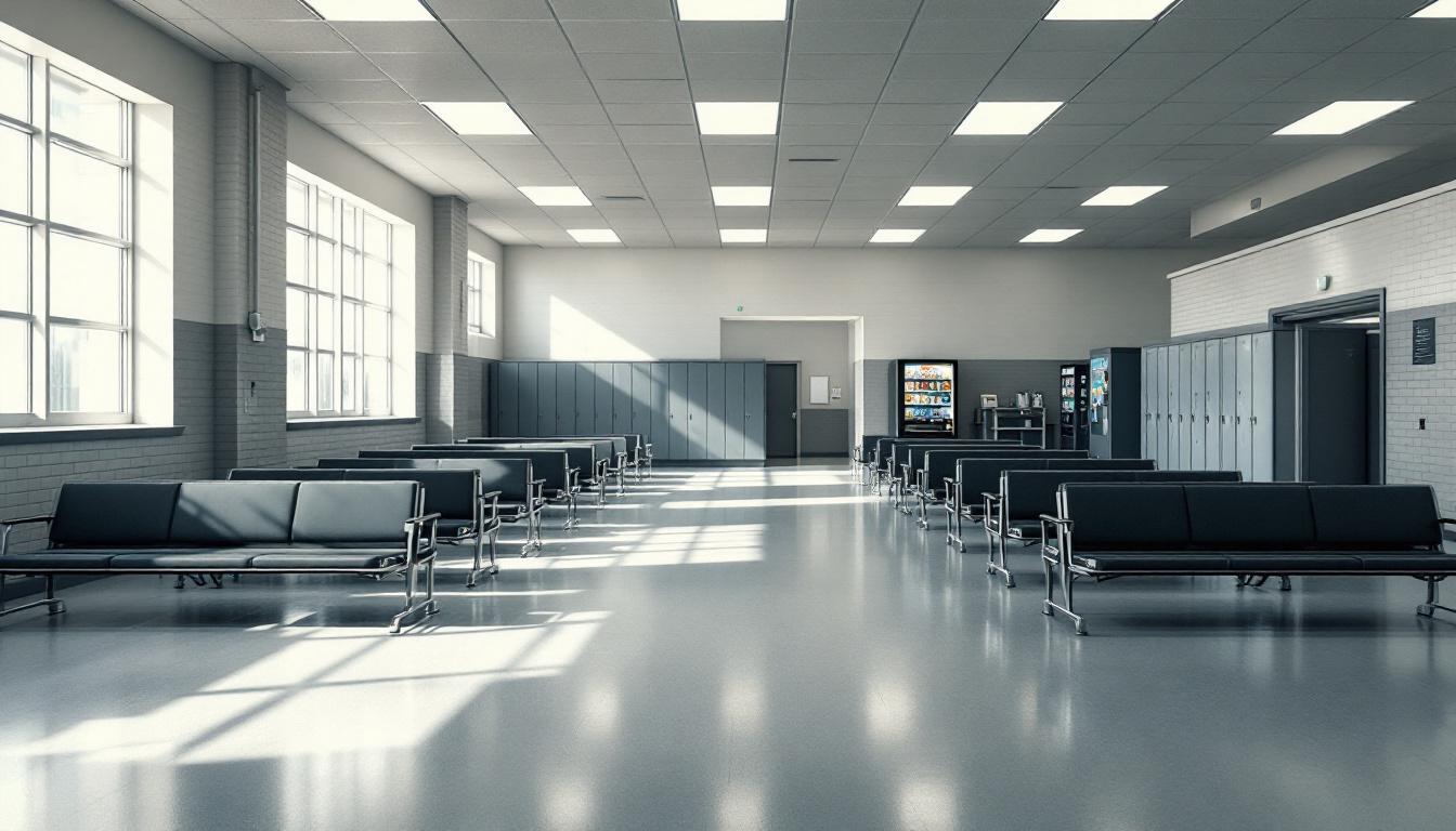 Visitation area at Jefferson Parish Correctional