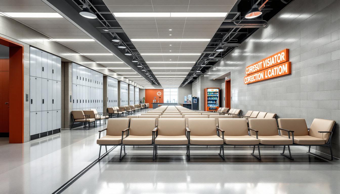 Visitation facilities and waiting area at Morehouse Parish Correctional