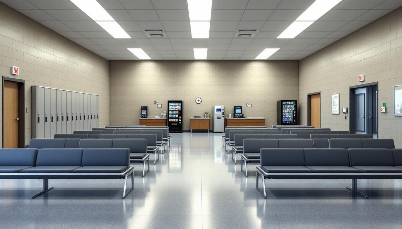 Visitation area at Bossier City Police Jail