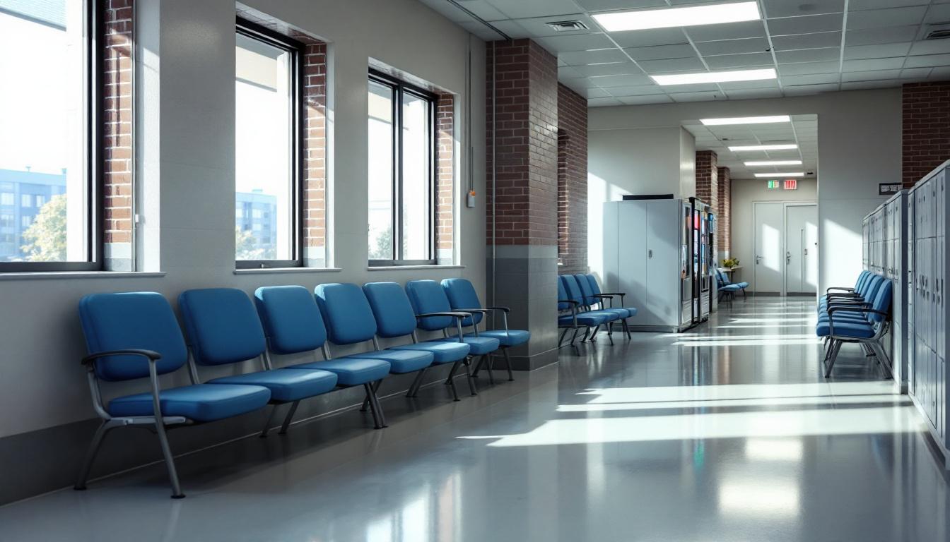 Visitation facilities and waiting area at Tangipahoa Parish Jail