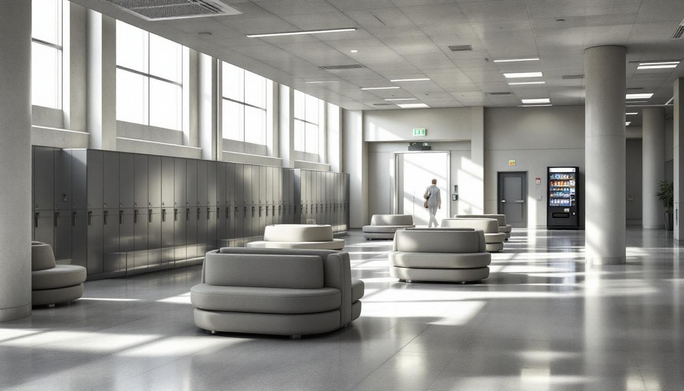 Visitation area at Terrebonne Parish Jail