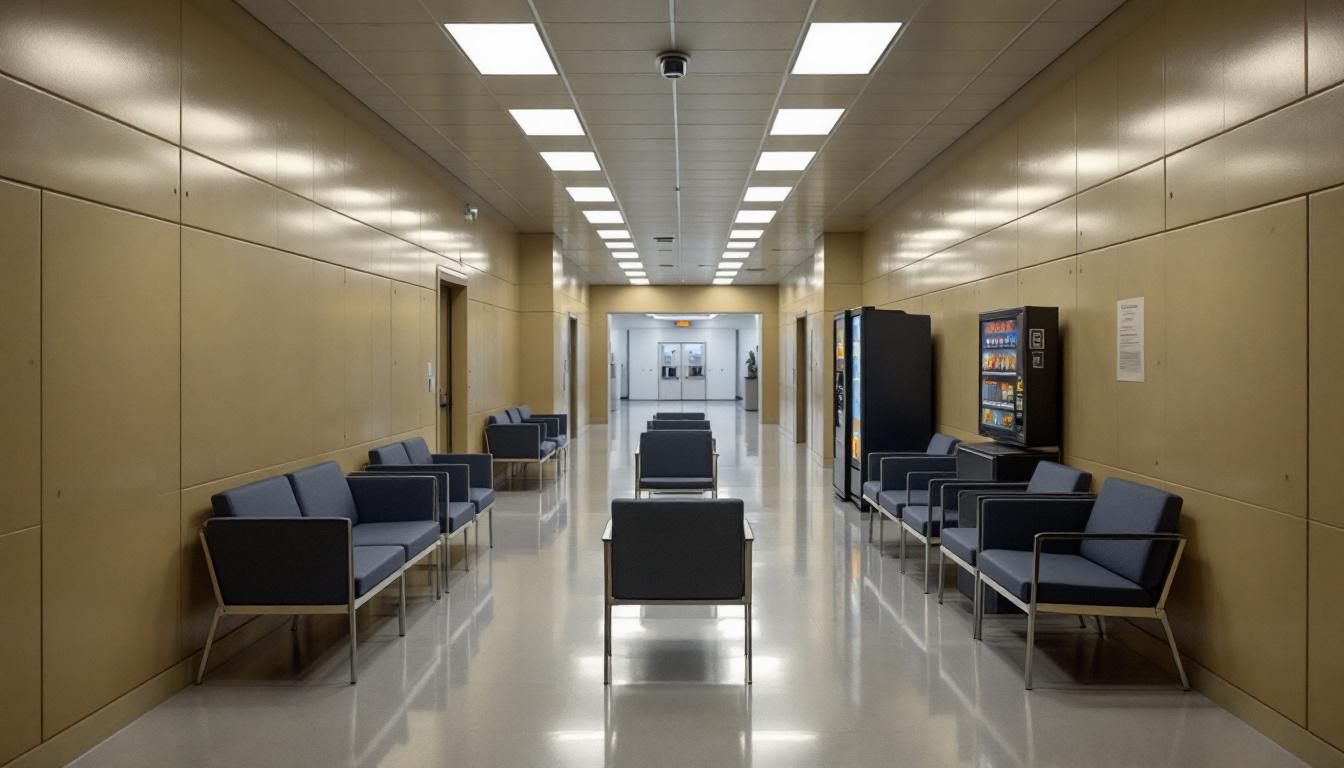 Visitation facilities and waiting area at Natchitoches Parish Correction
